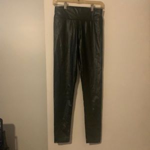 Faux leather pants